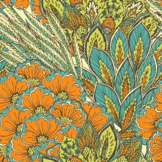 Vector seamless eastern pattern