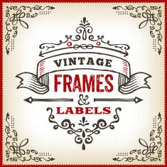 Hand Drawn Vintage Label N16