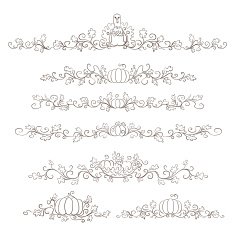 Thanksgiving decorative borders