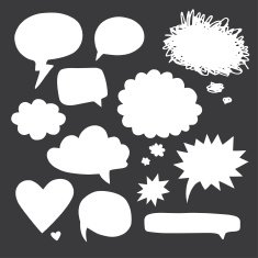 Speech bubbles N44