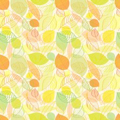 Autumn leaves seamless pattern N8