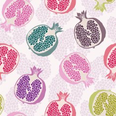 Seamless pattern with pomegranate N3