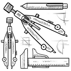Drafting tools sketch