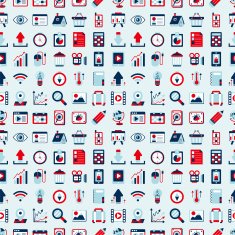 seamless retro web pattern