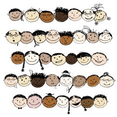 Set of funny peoples sketch for your design