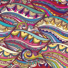 hand-drawn pattern arabic style background