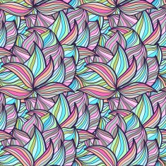 Seamless wave hand-drawn pattern waves background N30