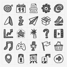 Doodle Web Icons N16