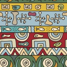 Tribal seamless vector pattern N3