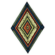 Original drawing tribal doddle rhombus N2