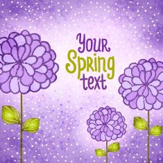 Flower background Floral vector card N26