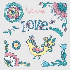 Flowers and Bird N7