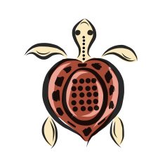Funny sketch of tortoise for your design N2