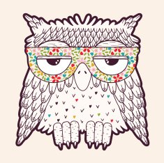 Owl in glasses N2