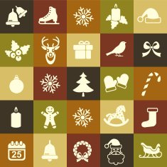Christmas Seamless Retro backgrounds N2