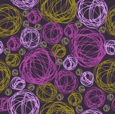 Abstract doodle colorful clew pattern background