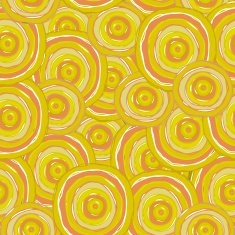 Abstract seamless summer yellow round texture
