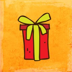Gift on Grunge Background N5