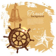 Travel vintage background N4