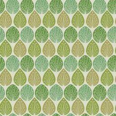 Seamless curly pattern with ornamental leaves