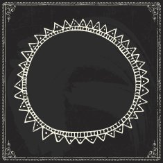Doodle frame Chalkboard N18