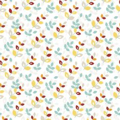 Seamless pattern with abstract leaves N5