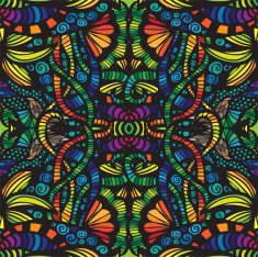 Hand drawn seamless pattern N91