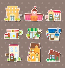 house and shop stickers N2