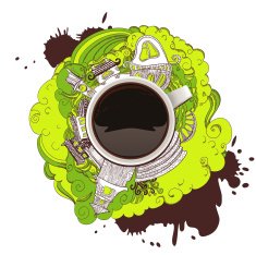 Coffee and the City drawing N2