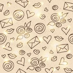 romantic pattern vector eps 10