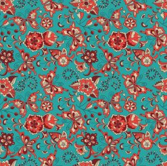 Bright seamless pattern in retro style