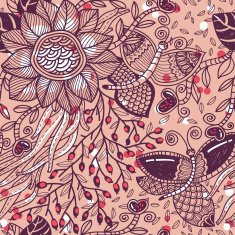 Vector seamless floral pattern N221