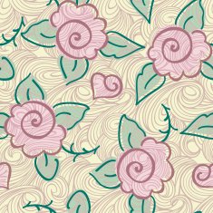 Seamless rose pattern N5