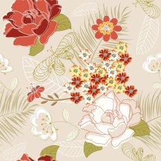 Seamless floral background N50