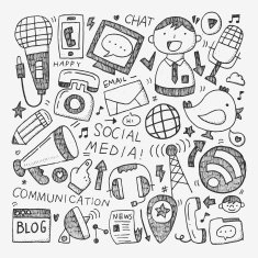 doodle communication background N94