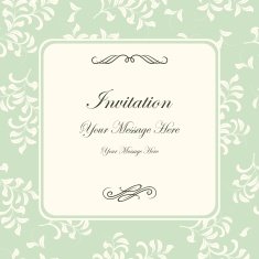 Template frame design for greeting card N52