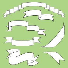 ribbon banners
