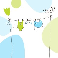 Baby announcement card N28