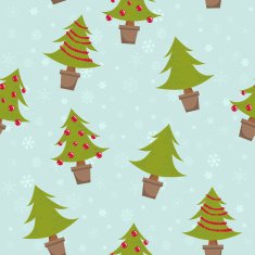 Seamless pattern with Christmas trees N11