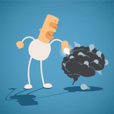 Creativity concept Dump of ideas