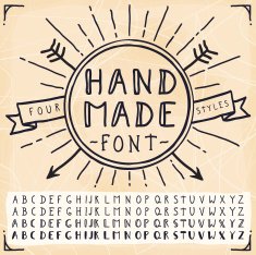 4 Hand Made Fonts N2