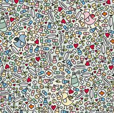 Medicine seamless pattern N2