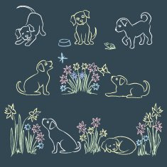 Chalk Puppies