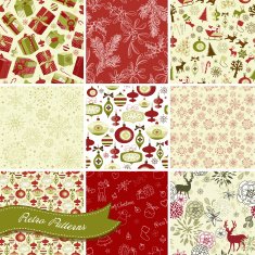 Set of Christmas Seamless Backgrounds N7