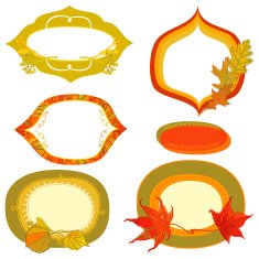 Set of Autumn Frames