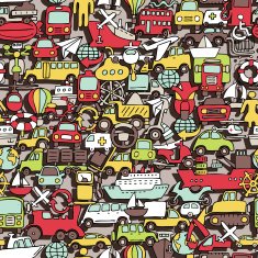 Transportation seamless pattern