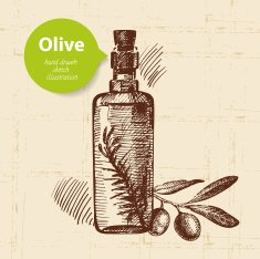 Vintage olive background N9