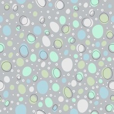 Seamless pattern with bubbles