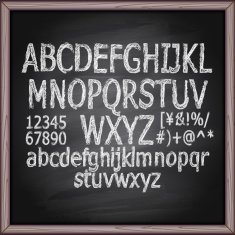 Lettering blackboard N12