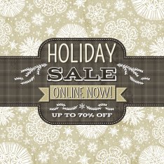 beige christmas background with snowflakes and label for text N2